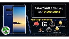 Samsung Galaxy Note 8 giá cực shock, quà tặng vô vàn, ưu đãi ngập tràn đếm hoài không xuể tại 24hStore đặc biệt trong 2 ngày 29-30/9