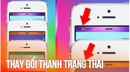 Hướng dẫn cách đổi màu thanh trạng thái trên iPhone mà không cần Jailbreak
