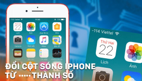 [Mẹo vặt] Cách đổi cột sóng iPhone thành số