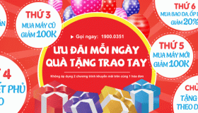 Ưu đãi mỗi ngày – Quà tặng trao tay