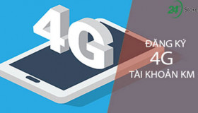 Đăng ký 4G bằng tài khoản khuyến mãi Mobi, Viettel, Vina