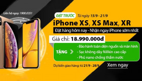Đặt trước iPhone XS, XS Max, XR – Giá tốt nhất