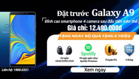 Đặt trước Samsung Galaxy A9 (2018) chính hãng giá tốt nhất tại 24hstore