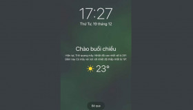 Hướng dẫn hiển thị tính năng thông báo thời tiết bị ẩn trên iOS 12