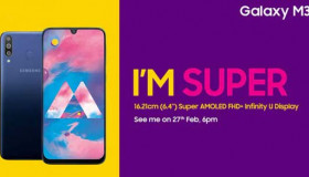 Samsung Galaxy M30 ra mắt trễ hơn 10 ngày so với Galaxy M20, có màn hình sAMOLED