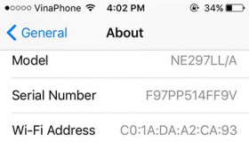 Bảng mã nhận biết xuất xứ iPhone thông qua IMEI