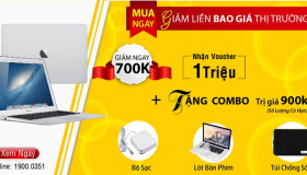 Macbook giá sỉ GIẢM 700K TRÚNG ngay bộ quà Tặng trị giá gần 3 Triệu Đồng