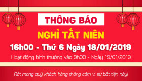24hStore Thông báo lịch nghỉ Tất Niên 2019