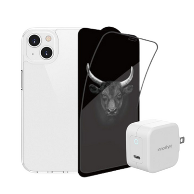 Combo iPhone 13 (Cốc 20W Apple +Dán Kingbull+Ốp Mipow)