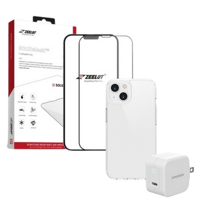 Combo iPhone 13 (Cốc 20W Innostyle+Dán Zeelot+Ốp Mipow)