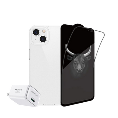 Combo iPhone 13 (Cốc 30W Innostyle+Dán Kingbull+Ốp Mipow)