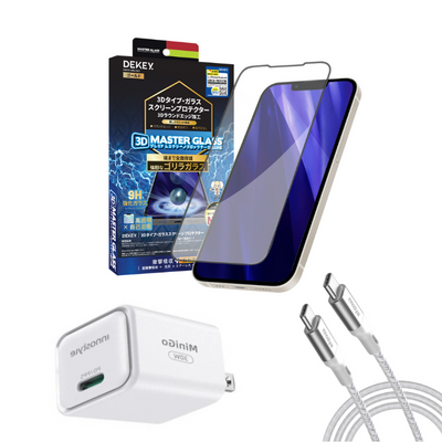 Combo iPhone 13 Pro Max (Cốc 30W+Cáp C to L Innostyle+Dán Dekey)