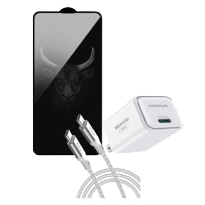 Combo iPhone 14 Pro (Cốc 30W+Cáp C to L Innostyle+Dán Kingbull)