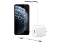Combo iPhone 11 Pro Max (Cốc 20W+Cáp C to L Mophie+Dán)