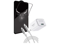 Combo iPhone 13 Pro Max/ 14 Plus (Cốc 30W+Cáp C to L Innostyle+Dán Kingbull)