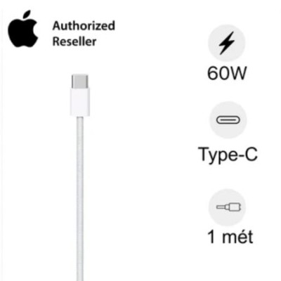 Cáp sạc USB-C to Type-C 60W Apple dây dù 1M | Chính hãng Apple