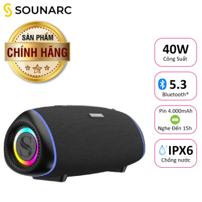 Loa Sounarc R1 Portable Speaker kháng nước IPX6 Chính hãng