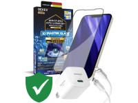 Combo quà VIP cho iPhone 11 cũ (Cốc 20W+Cáp C to L Innostyle+Dán DEKEY+24hCare 12 Tháng)