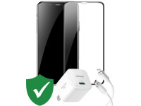 Combo quà VIP cho iPhone 11 Pro cũ (Cốc 20W+Cáp C to L Innostyle+Dán DEKEY+24hCare 12 Tháng)