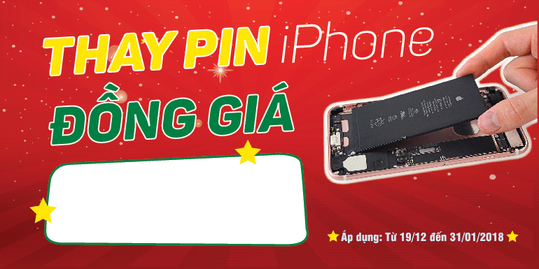 thay pin dong gia 150k