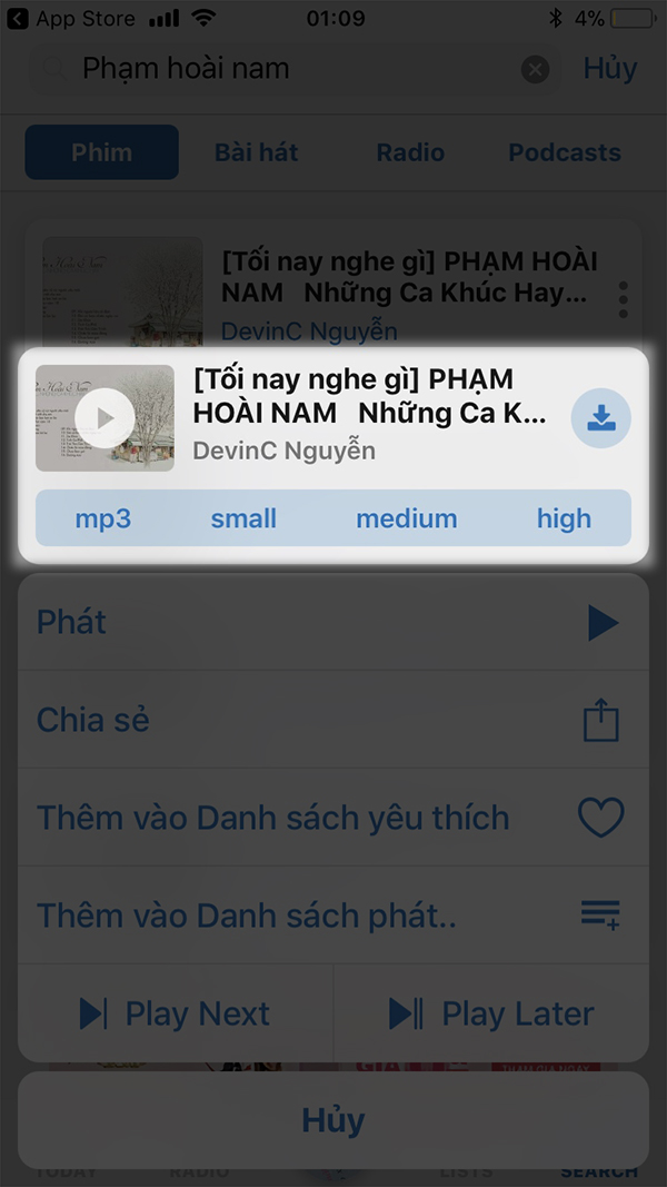 cach xem youtube tren iphone khong can mang hinh anh 3