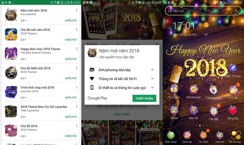 cach thay doi giao dien smartphone de don năm moi 2018 hinh anh 1