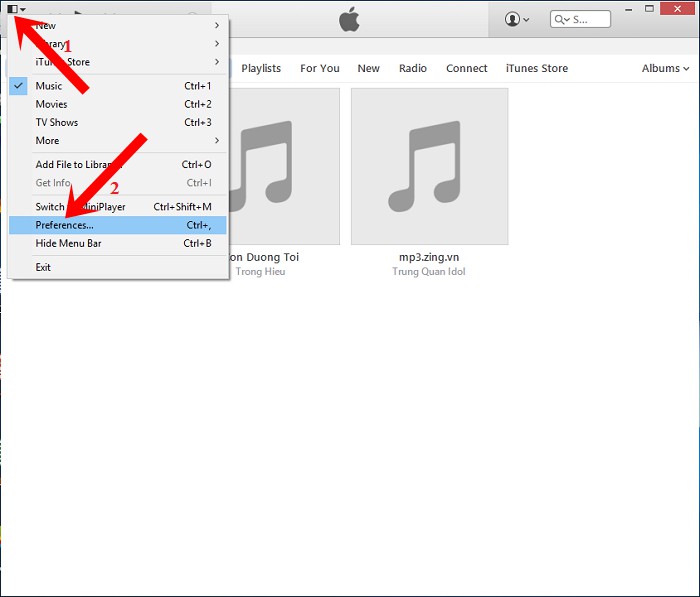 doi giao dien itunes sang tieng viet anh 1