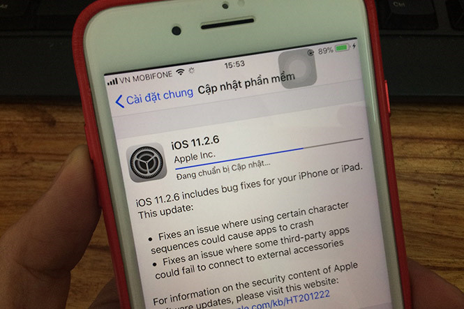 phien ban ios 11 2 6 giup nguoi dung sua loi ky tu hinh anh 1