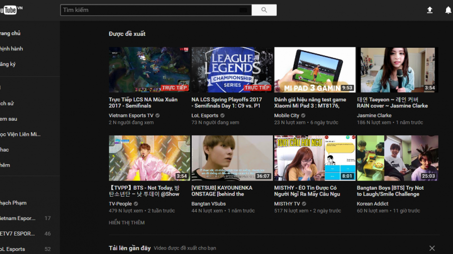 huong dan bat che do dark mode tren youtube