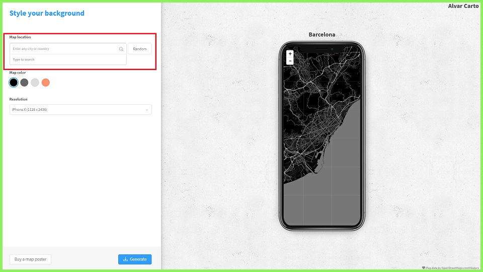 cach tao hinh nen ban do doc la tren dien thoai hinh anh 2