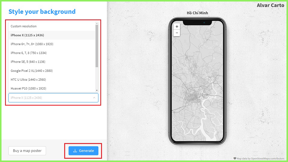 cach tao hinh nen ban do doc la tren dien thoai hinh anh 6