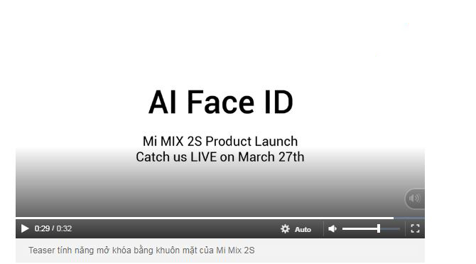 video nha hang tinh nang ai face id cua mi mix 2s