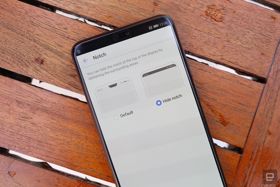 Huawei P20 đi kèm với bộ tùy chọn để ẩn Notch trên màn hình