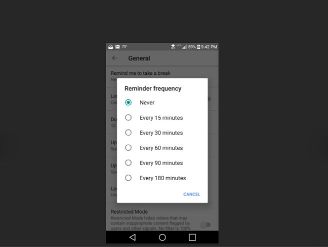nguyen nhan nao khien youtube phat trien tinh nang nhac nho nguoi dung android tạm ngung xem video