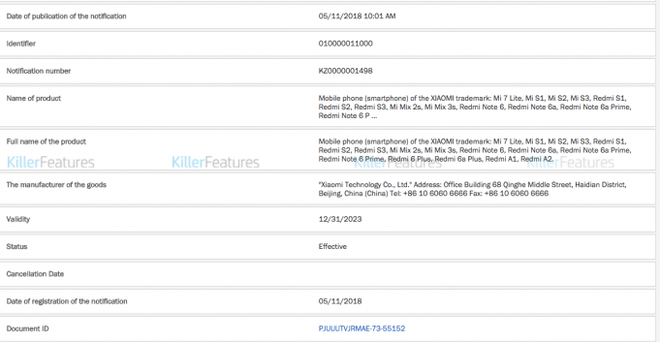 lo danh sach hang loat mau smartphone xiaomi sap ra mat sap toi