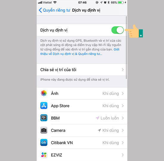 thu thuat tat dich vu dinh vi tren iphone nhanh chong hinh anh 3