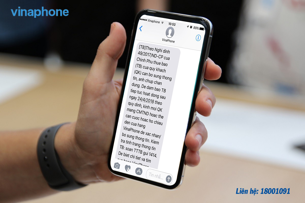 bắt đầu từ tháng 6 vinaphone đã cắt liên lạc thuê bao không bổ sung thông tin cá nhân