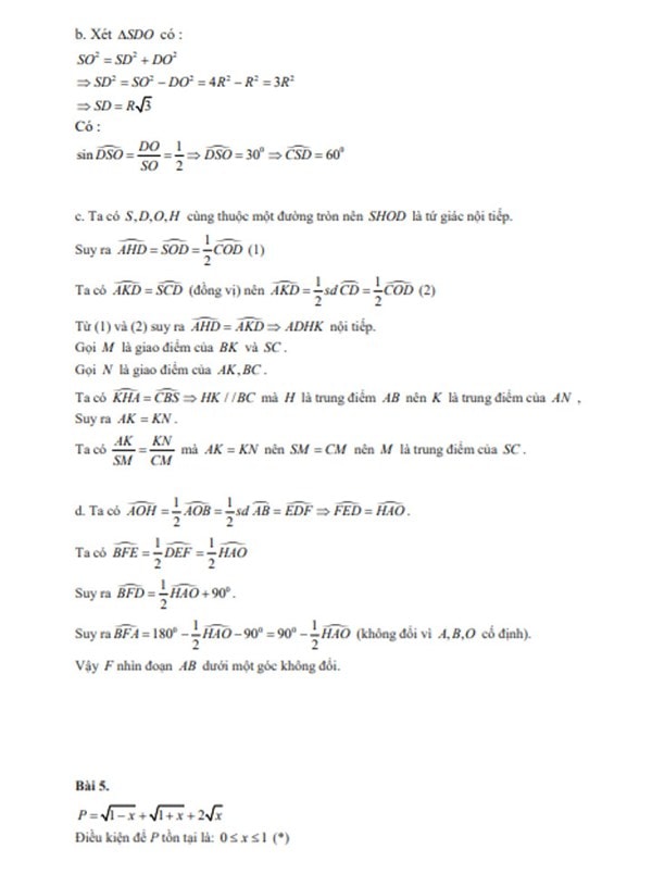 dap an tham khao mon toan o ky thi tuyen sinh lop 10 o ha noi