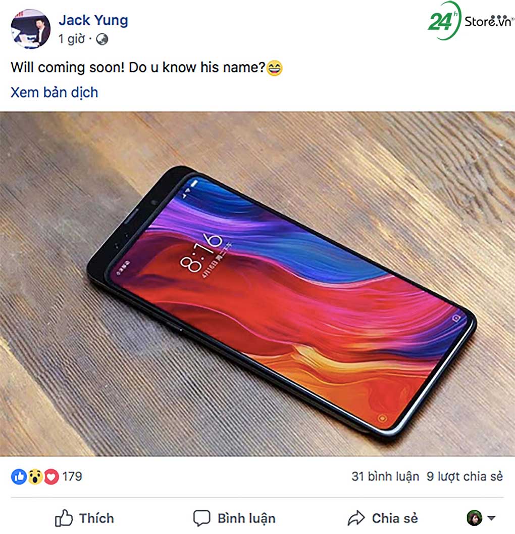 xiaomi mi mix 3 se trinh lang vao thang 10 