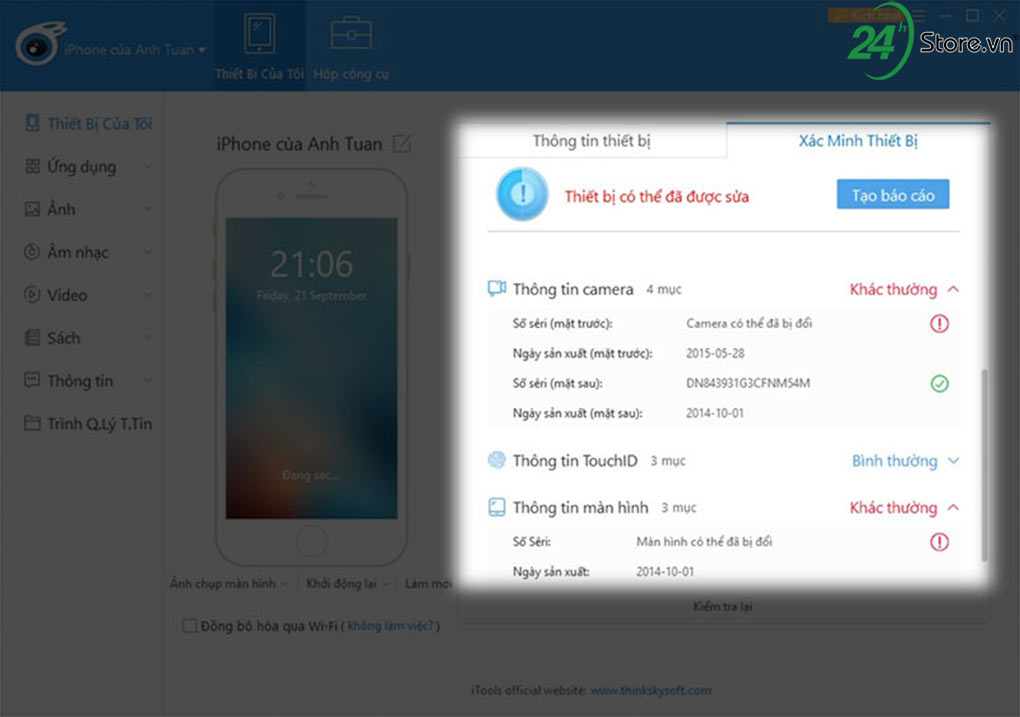 2 ung dung kiem tra iphone co bi thay the linh kien hay khong 6