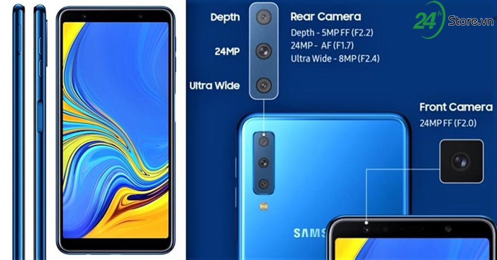 cach hoat dong cua bo ba camera tren galaxy a7 (2018)
