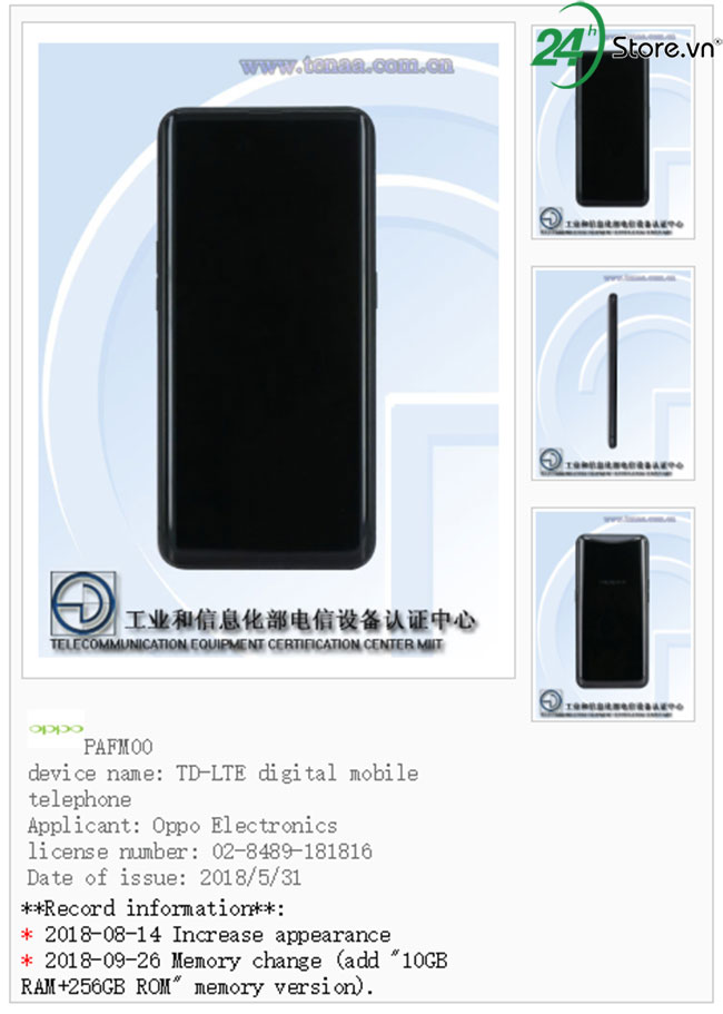 lộ diện oppo find x