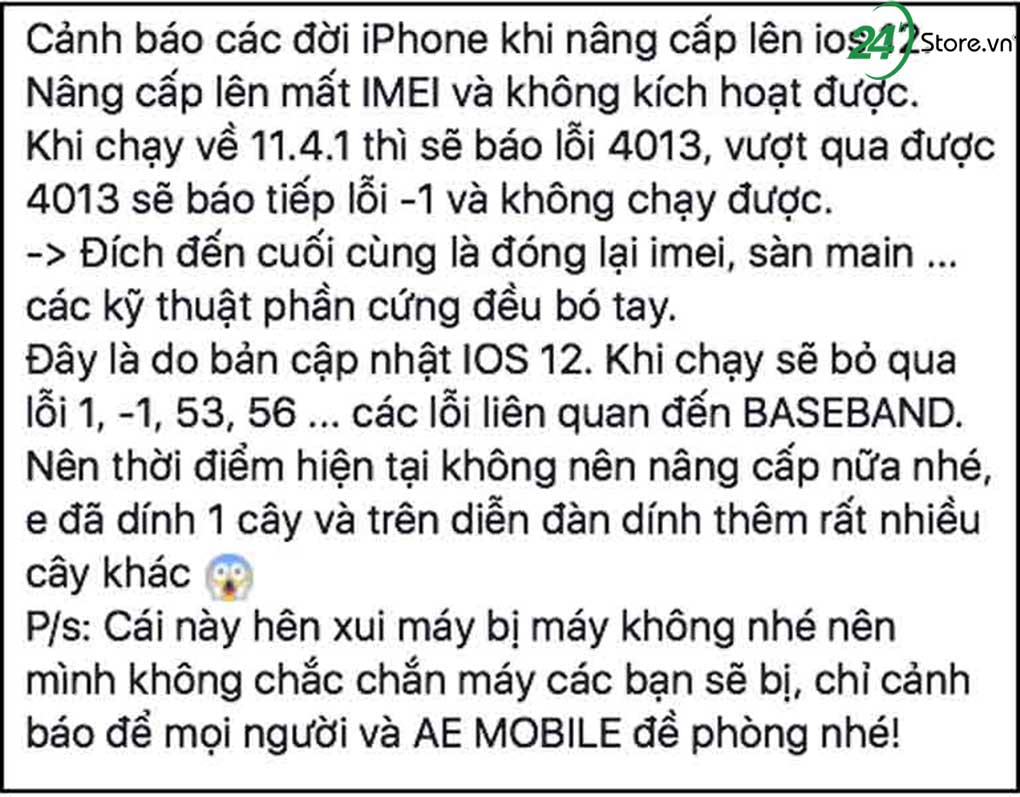 Cập nhật iOS 12 iPhone bỗng hóa “cục gạch” cap nhat ios 12 iphone hoa cuc gach