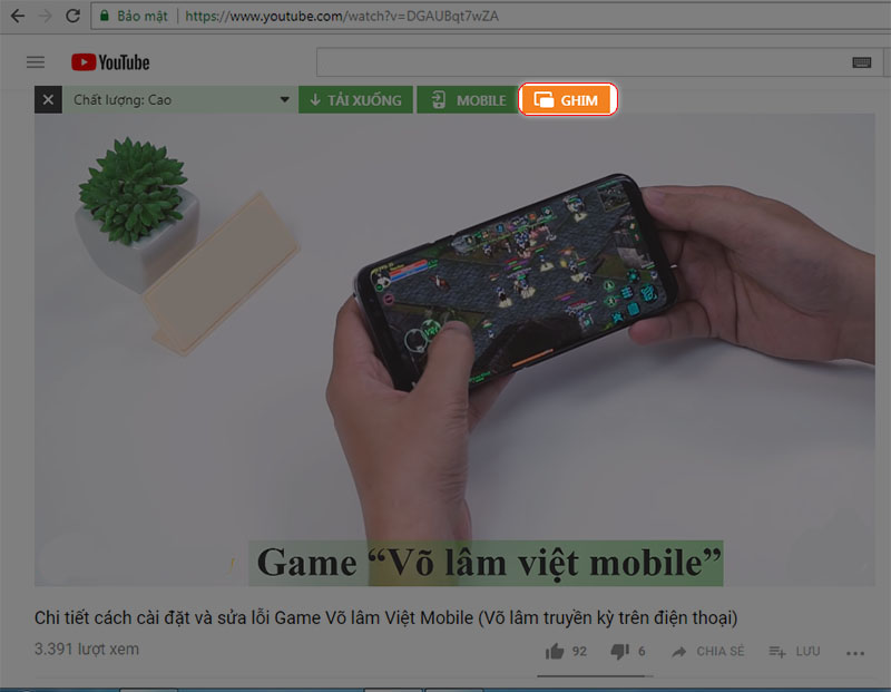 su dung tinh nang picture in picture tren youtube cuc nhanh va huu ich hinh 3
