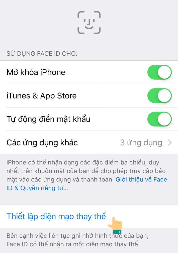 cai dat face id thu 2 tren iphone x va iphone xs dung ios 12 cuc nhanh hinh 3