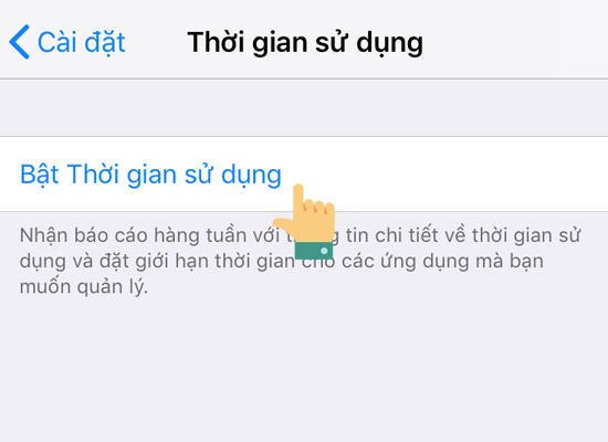 kiem soat thoi gian su dung iphone cua con cai tren ios hinh 3