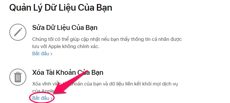 cach xoa tai khoan id apple cuc de dang