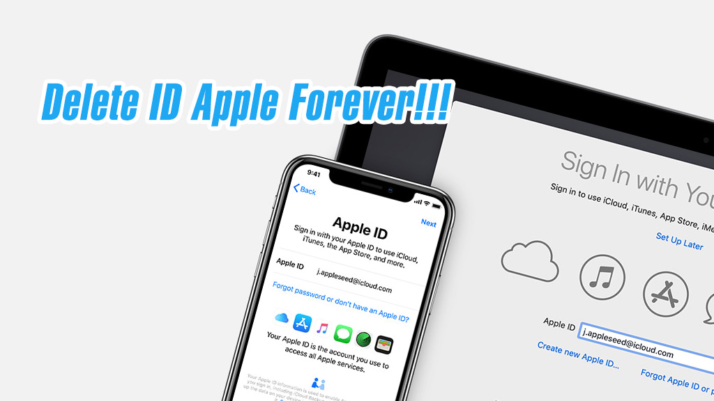 cach xoa tai khoan id apple cuc de dang