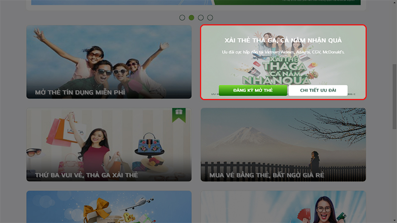 mo the atm, tai khoan online tai nha