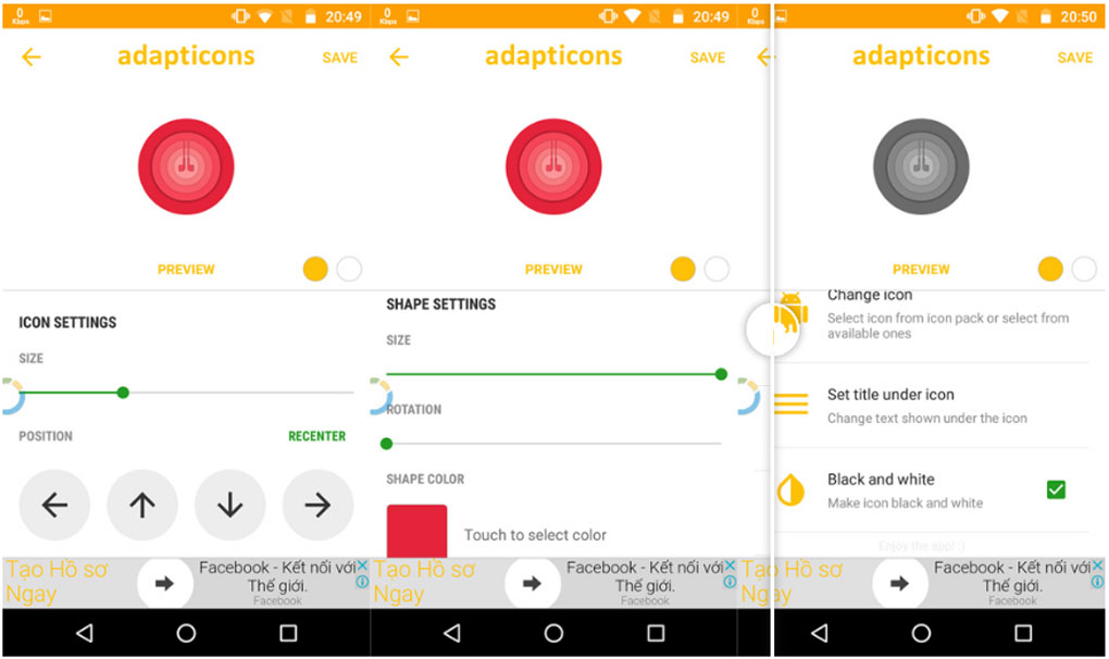 2 buoc thay doi icon ung dung tren smartphone android cuc don gian